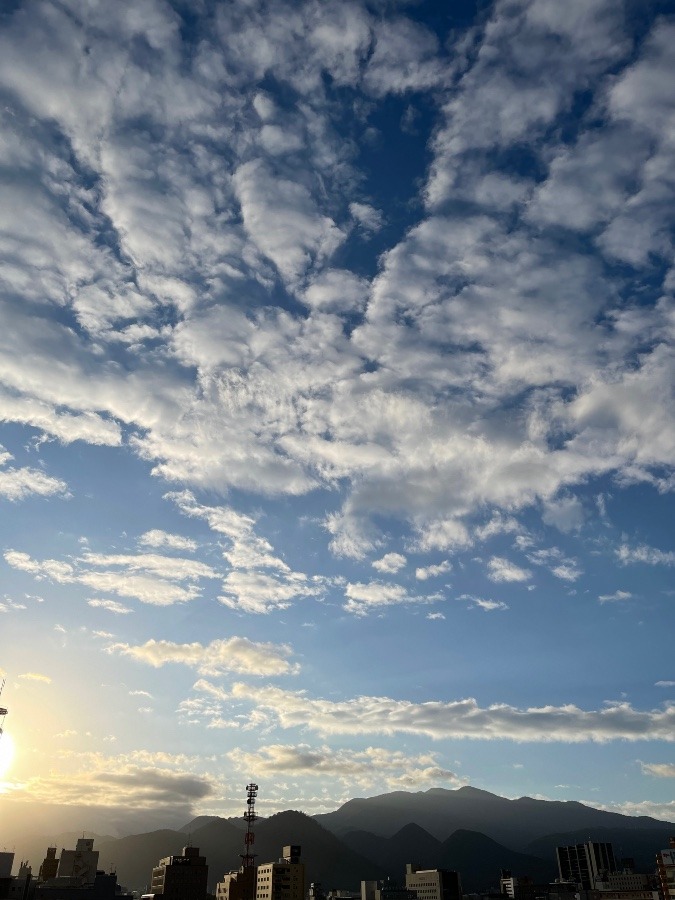 今朝の空