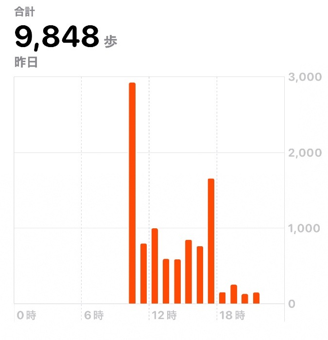 9848歩　ウォーキング10/30