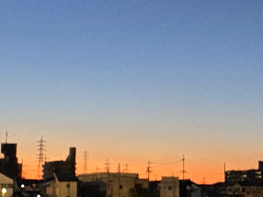 今日の夕焼け🌆