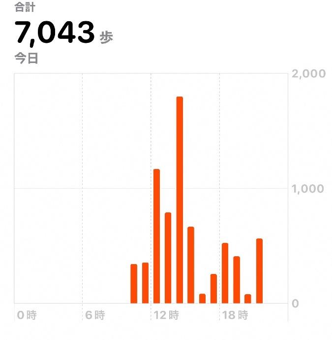 7043歩　ウォーキング10/21