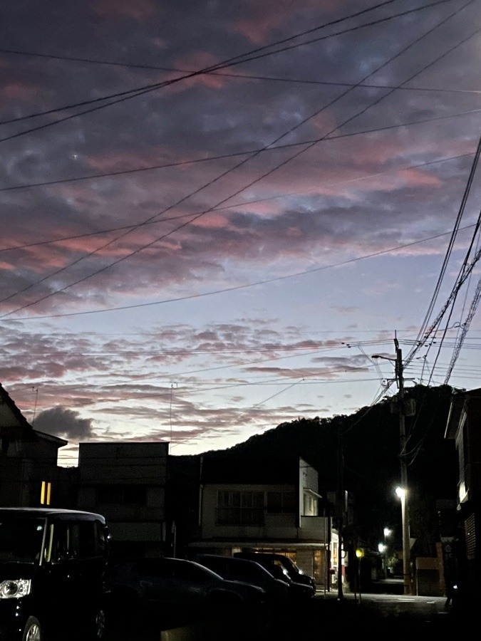 ちょっと遅い夕焼け