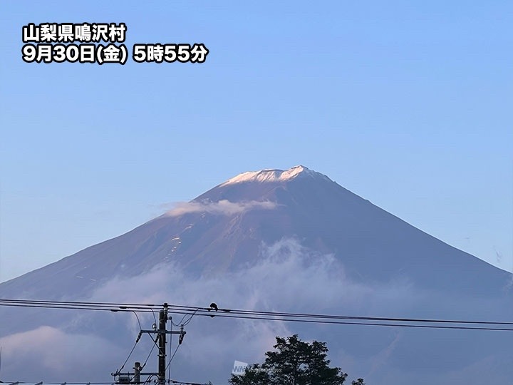 くっきり写っている富士山③