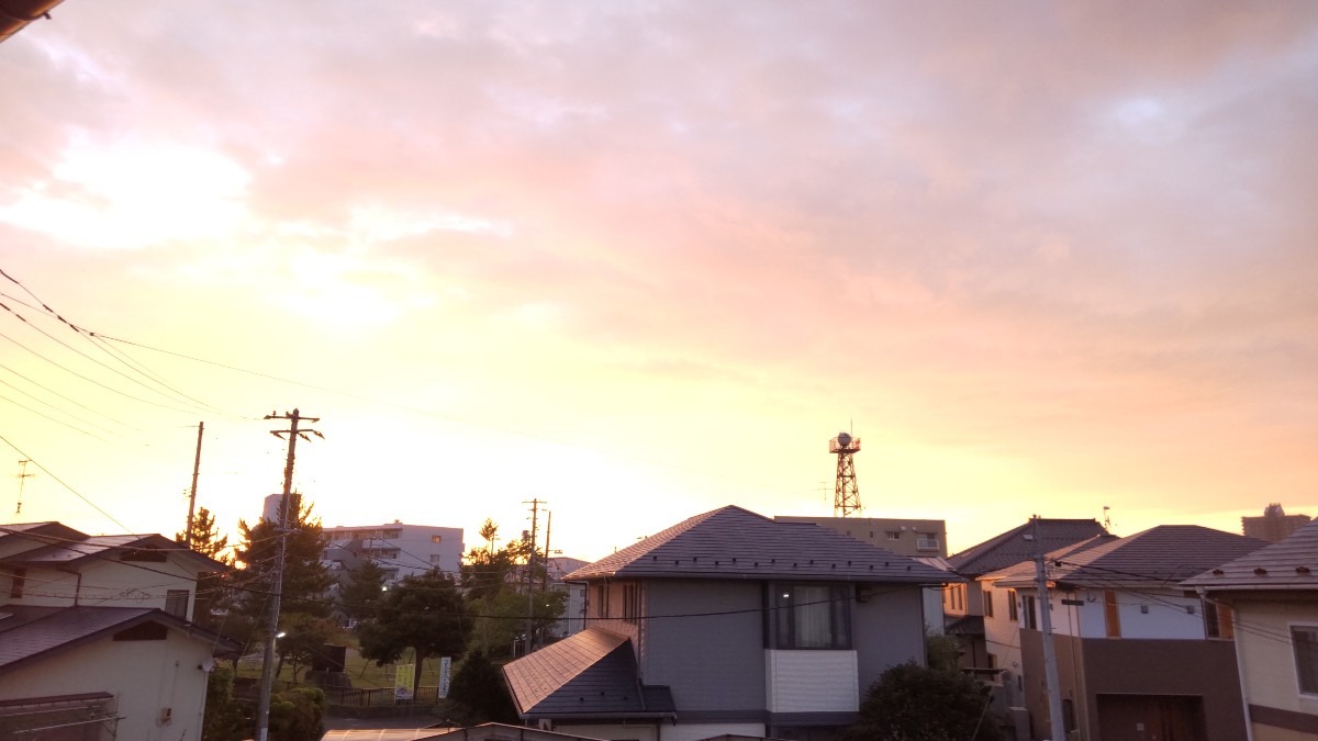 今日の朝焼け!(2)