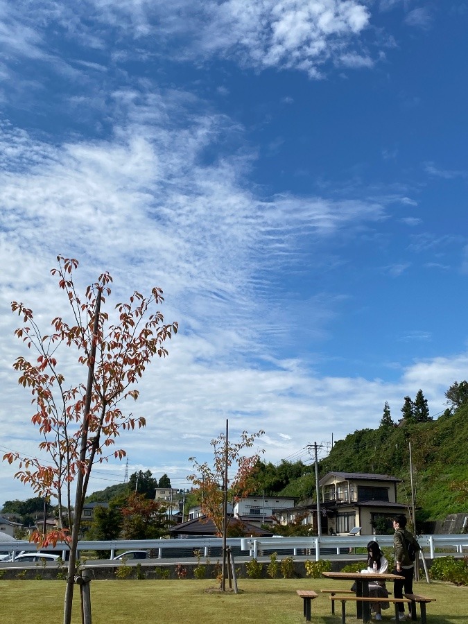 青い空と雲☀️