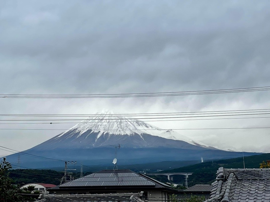 雪化粧した富士山