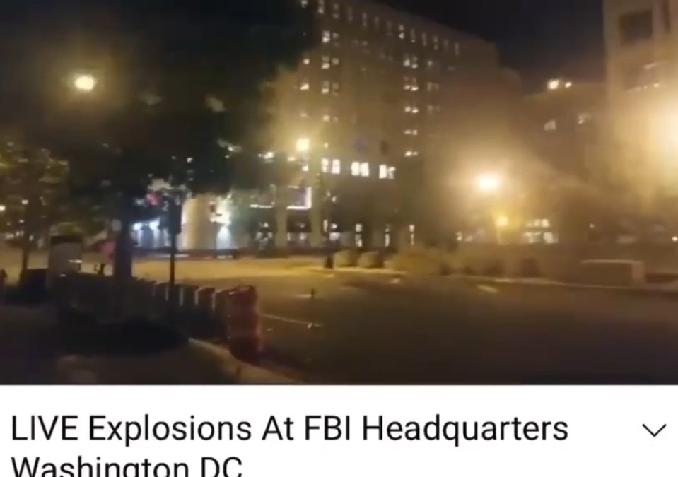 ワシントンDC、FBIの建物と地下トンネルを爆破した💥