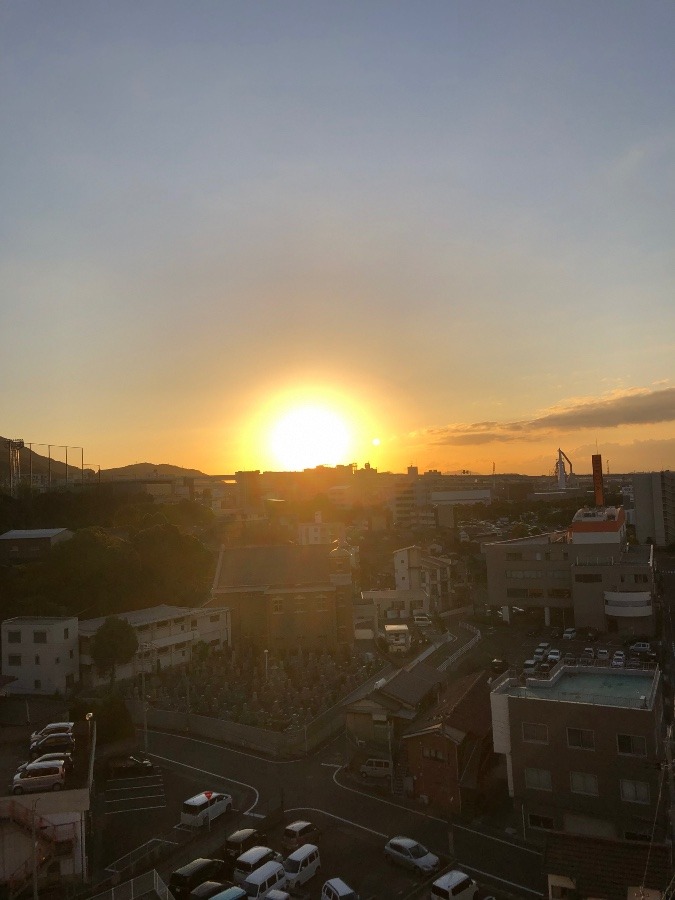 今日の夕陽