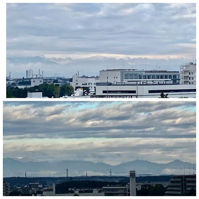 今朝の富士山