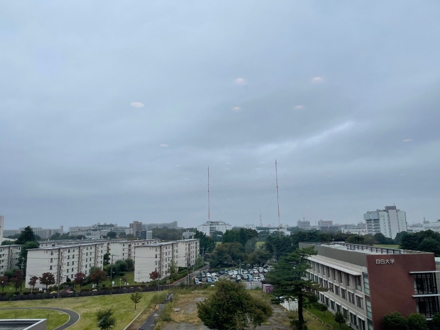 今空　埼玉病院から曇のち雨☂️