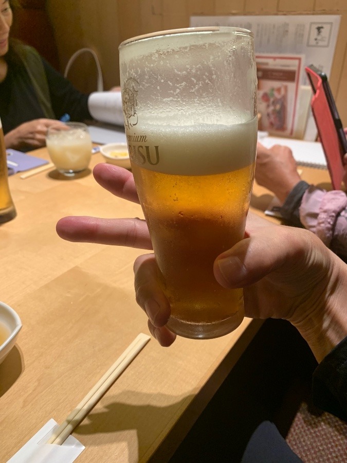 ピース❗️乾杯❗️