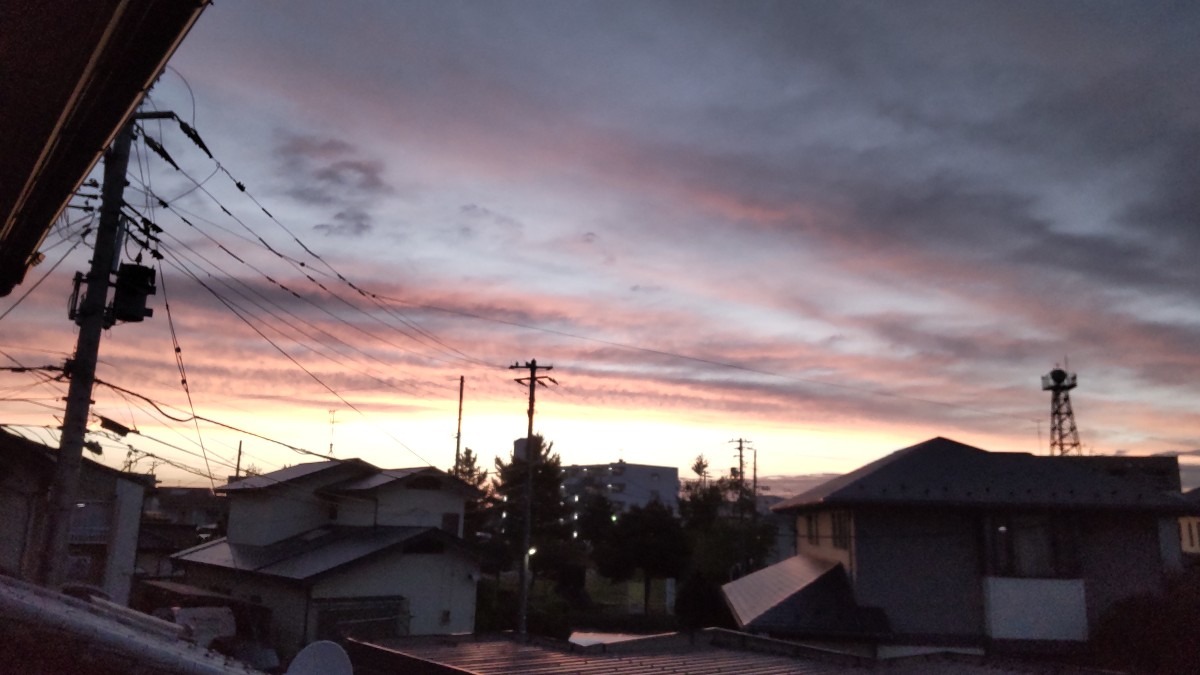 今日の朝焼け!(1)