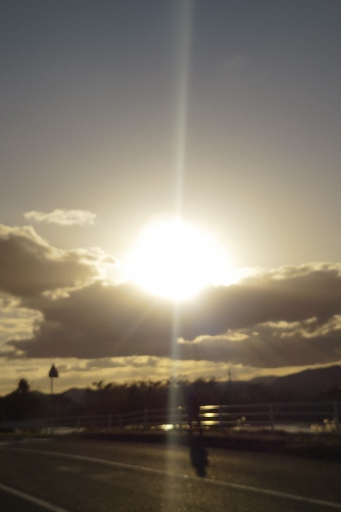 まばゆい夕日✨