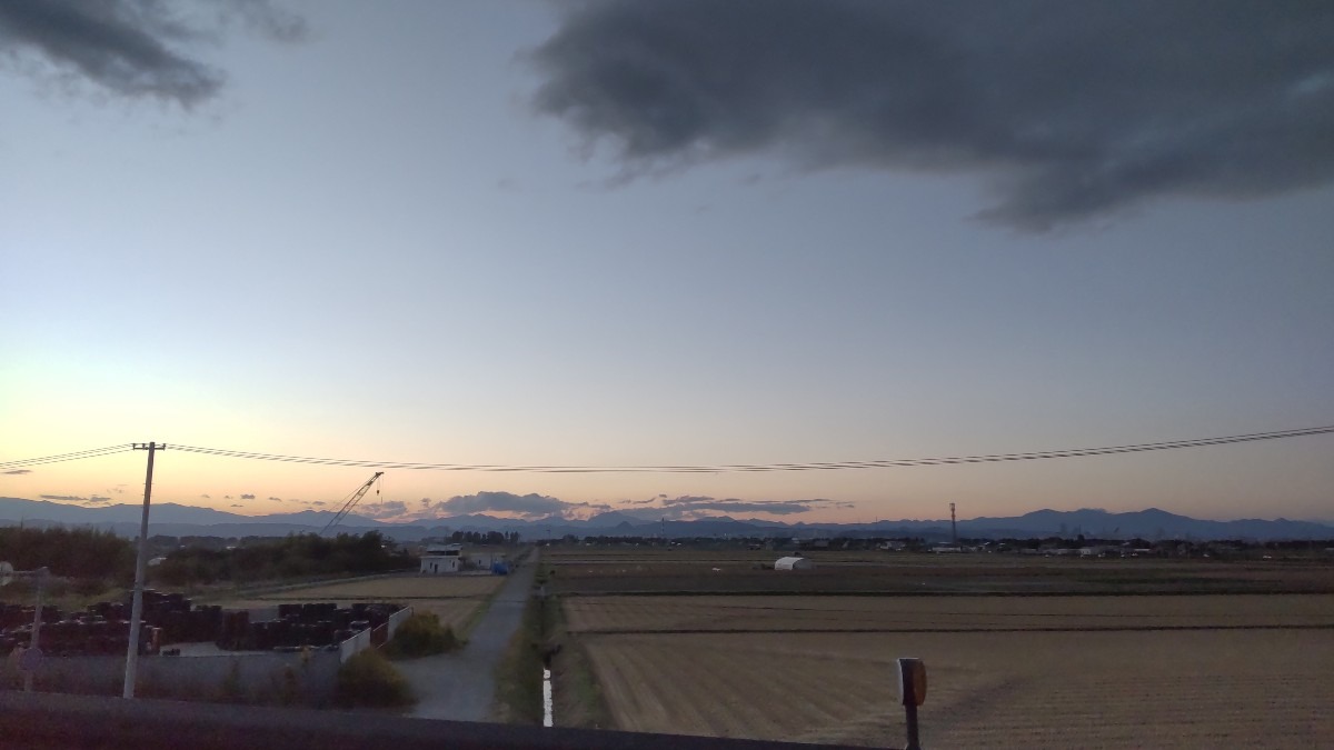 県南、名取での夕暮れの(1)