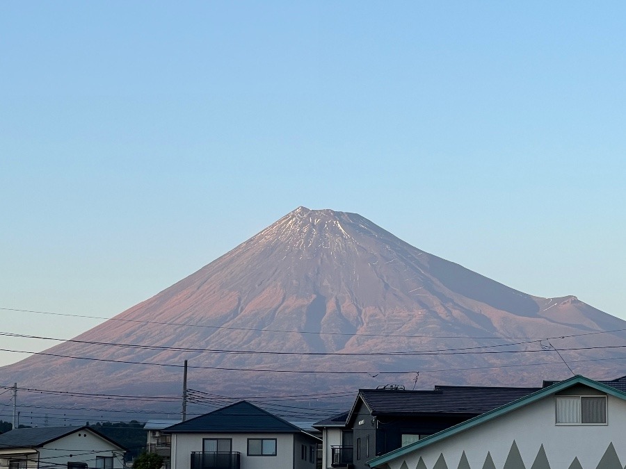 夕方の富士山