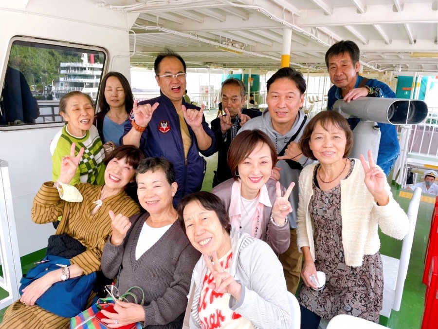 ☆鹿児島ツアー　フェリーで記念撮影☆