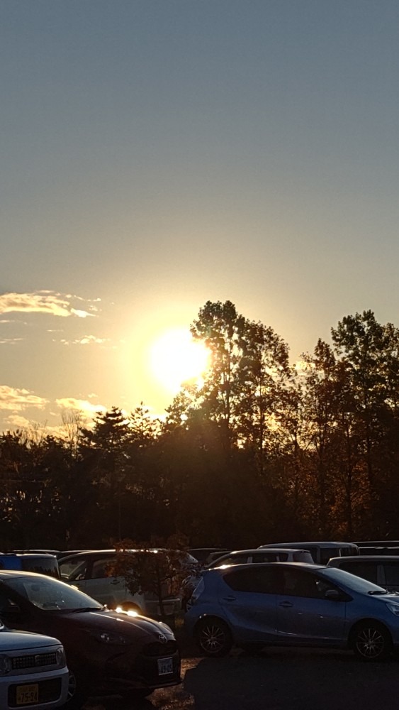 帰り道の夕陽🌇🌇🌇