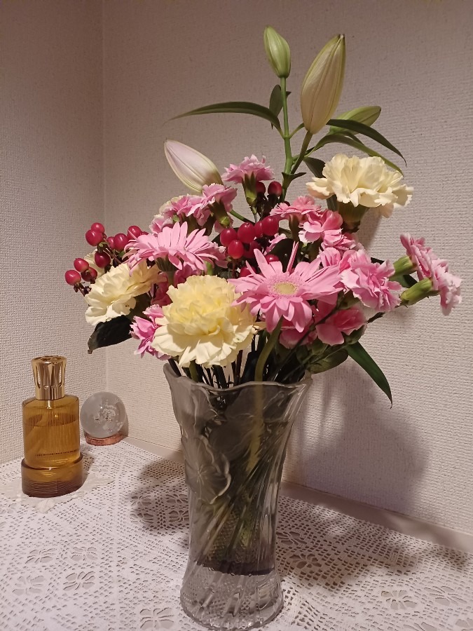 素敵な花❣️サロン華にて…(^O^)•*¨*•.¸¸☆