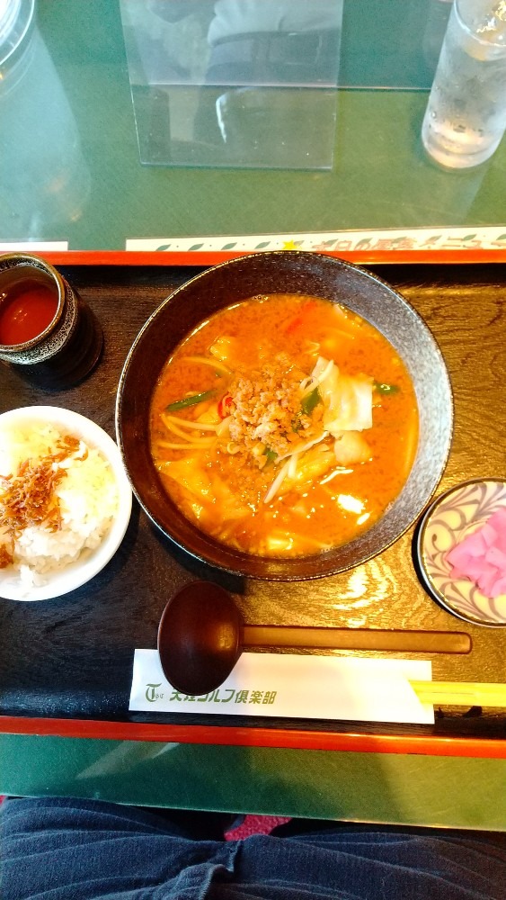 ランチは味噌ラーメンです