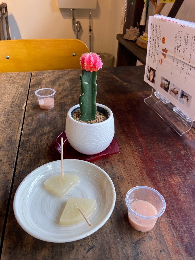 あまおうの甘酒と大根の煮物