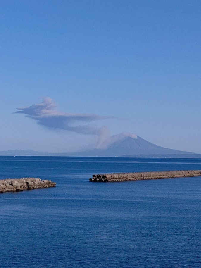 今日の桜島🌋爆発したよ💥