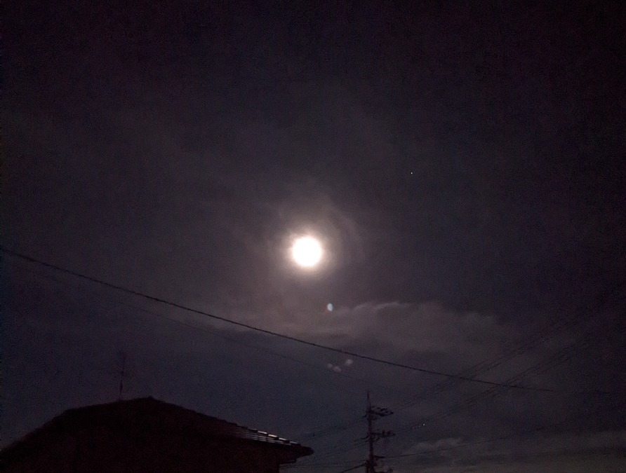 月光と雲