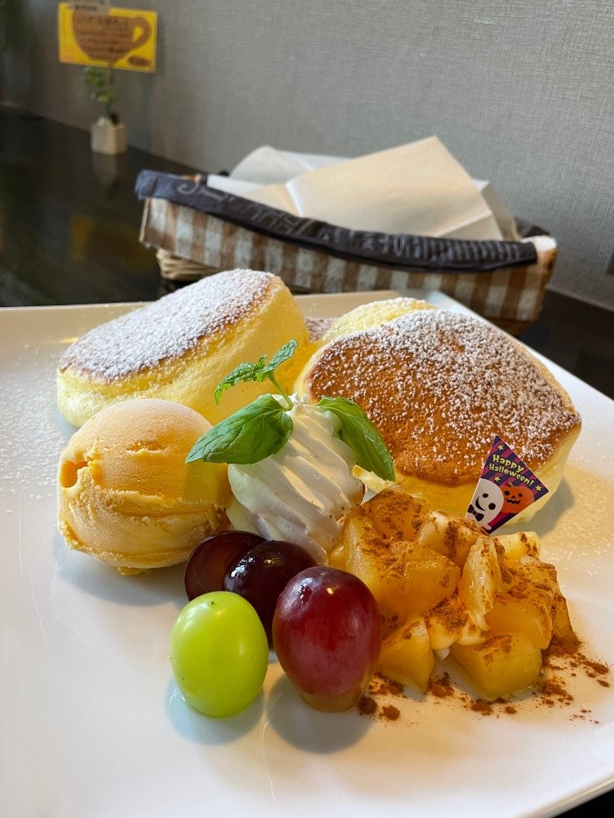 アップルシナモンパンケーキ🥞🎃