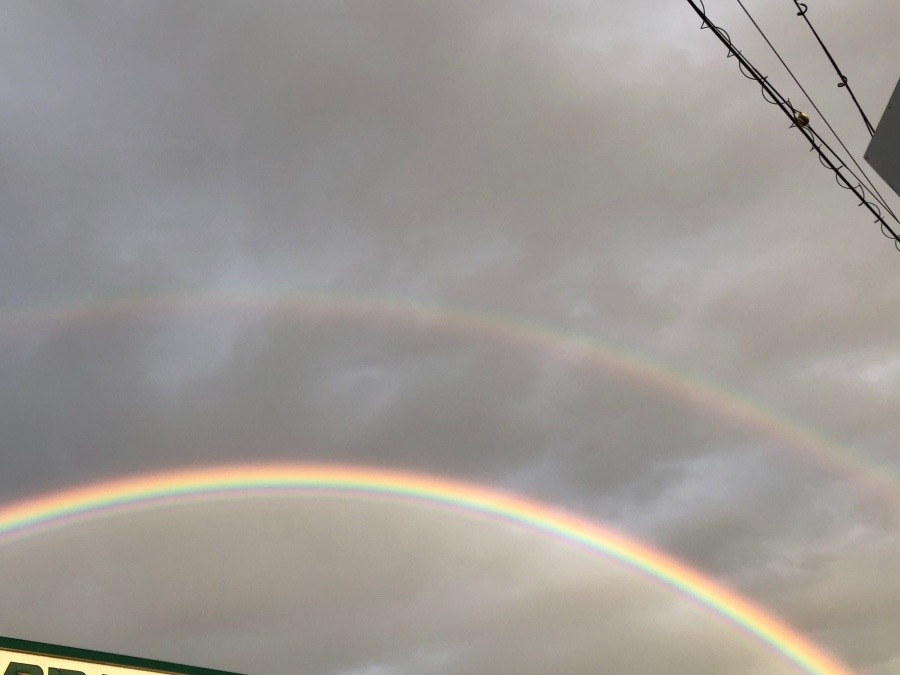 先日の二重の虹🌈