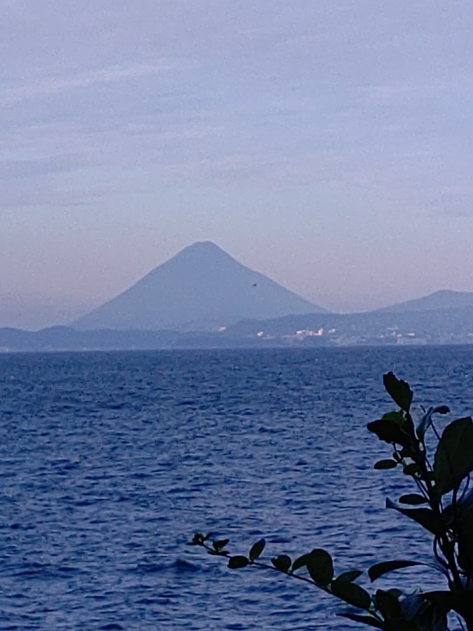 朝の開聞岳☀️