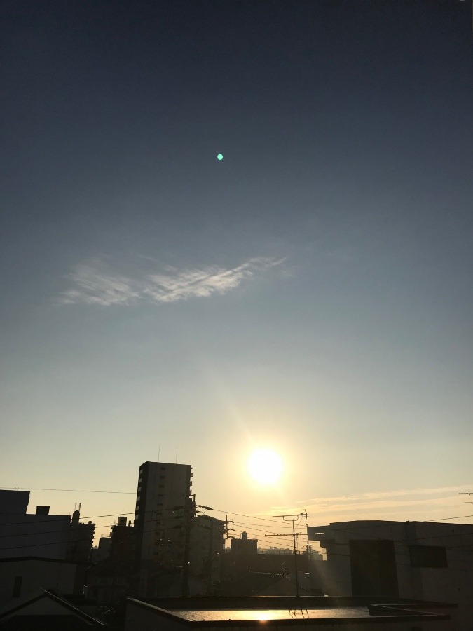 今日の朝陽〜☀️