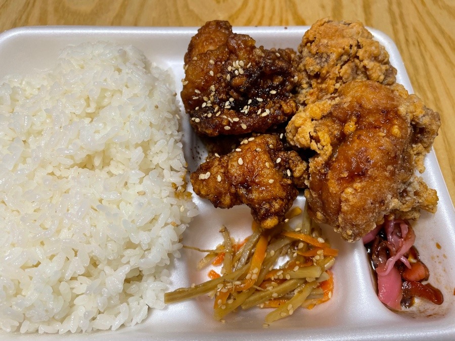 から揚げ弁当😁