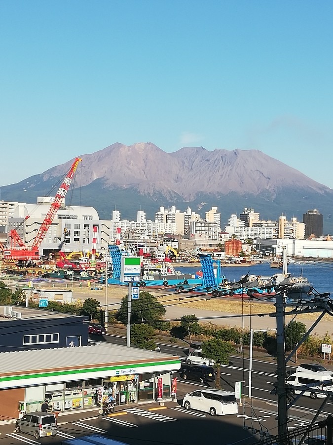 今日の桜島!