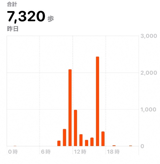 7320歩　ウォーキング11/16
