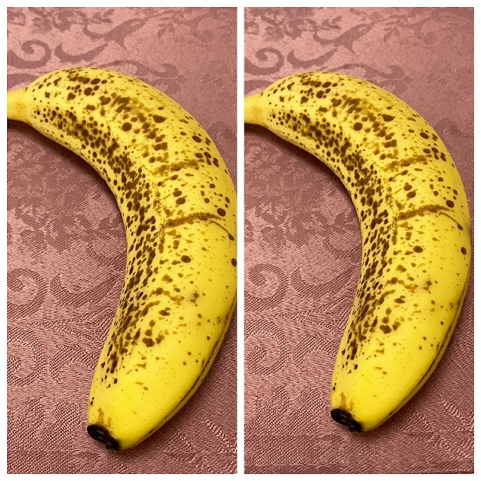 昨日と今日のバナナ