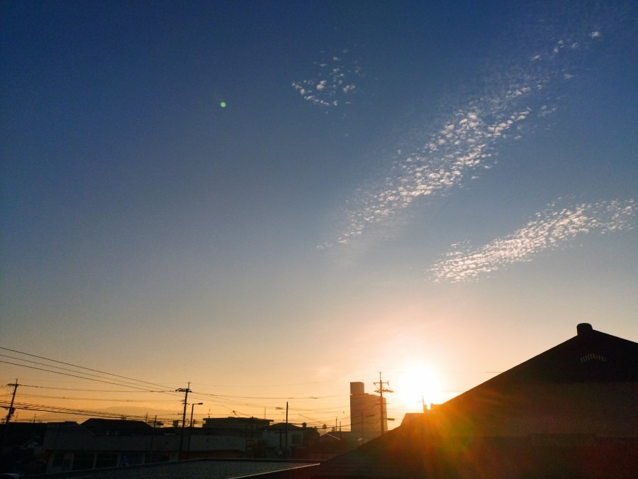 都城市（2022/11/14）今朝は晴れてます😊↗️（東の空）③