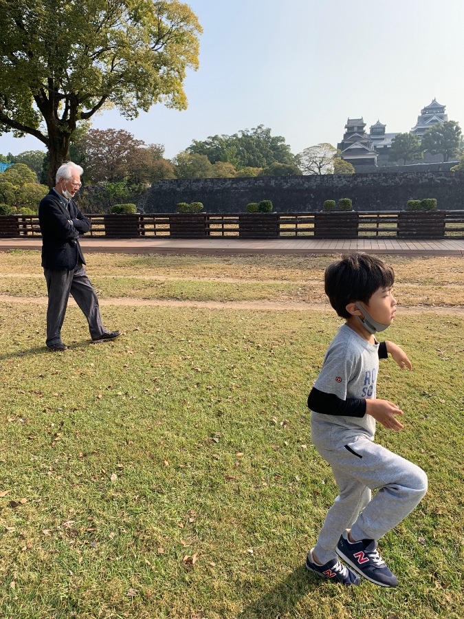 熊本で朝の散歩🍁