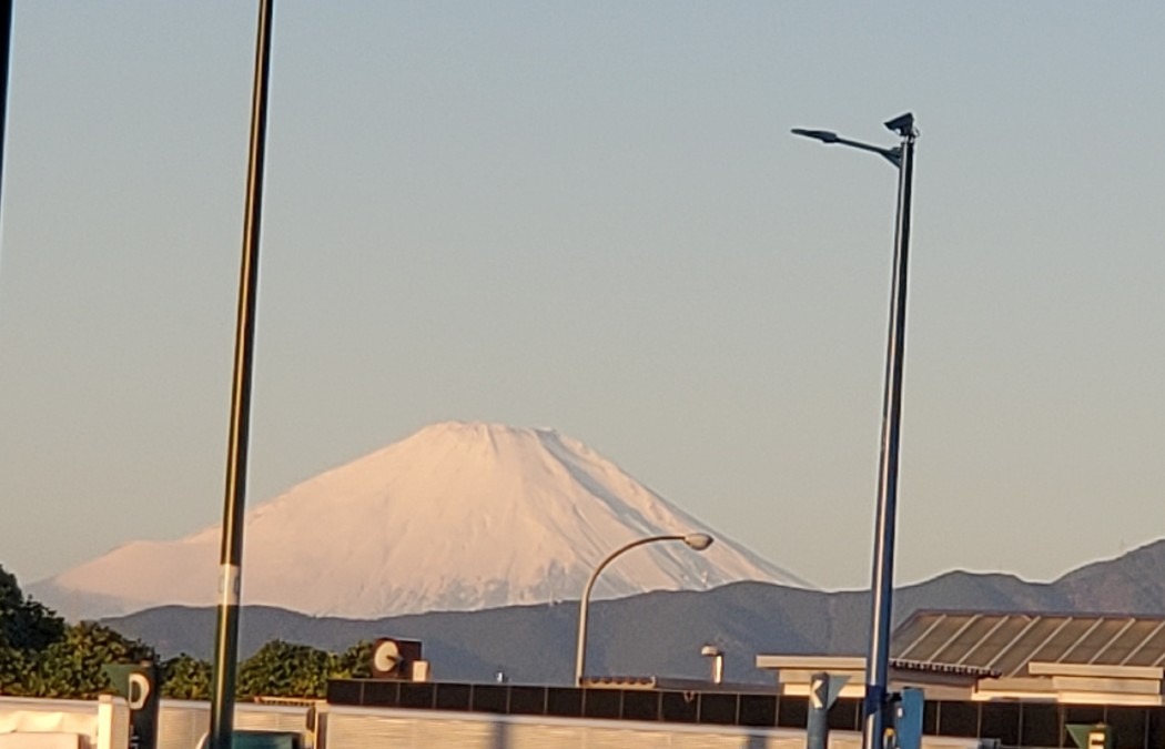 朝の富士山