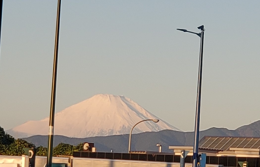 朝の富士山