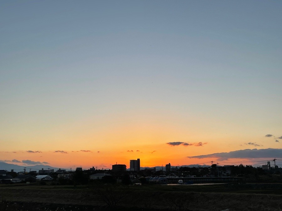 今日の夕陽🌄