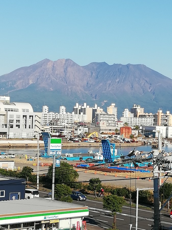 今の桜島!!