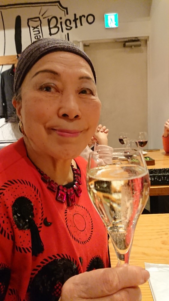 アフターの正子さん🍷