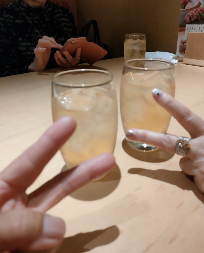 ピース乾杯！