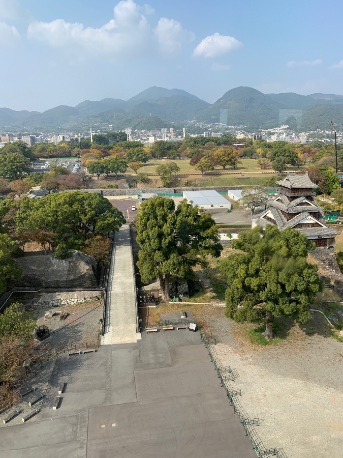 ⓹ 熊本城天守閣からの眺め🏯