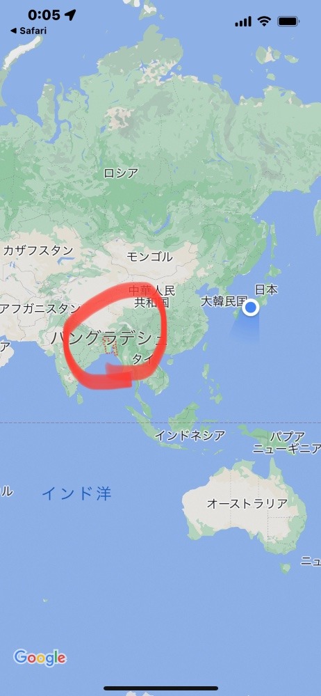 バングラディッシュは日本の国土の40％で1億6000万人の人口だそうです😆💨