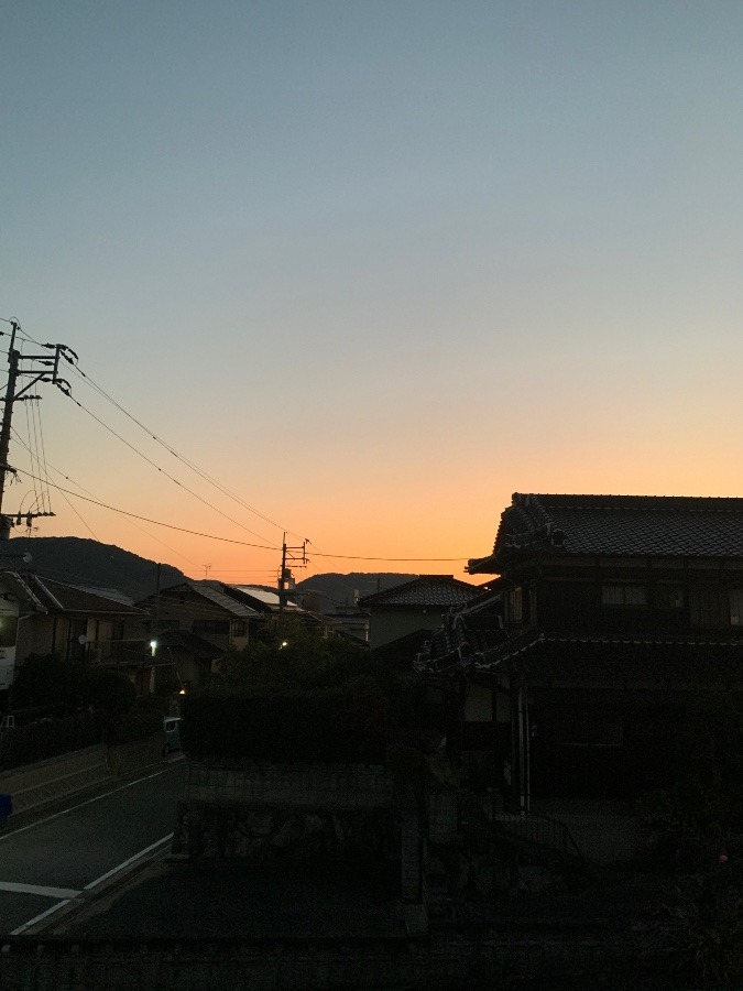 今日の朝焼け