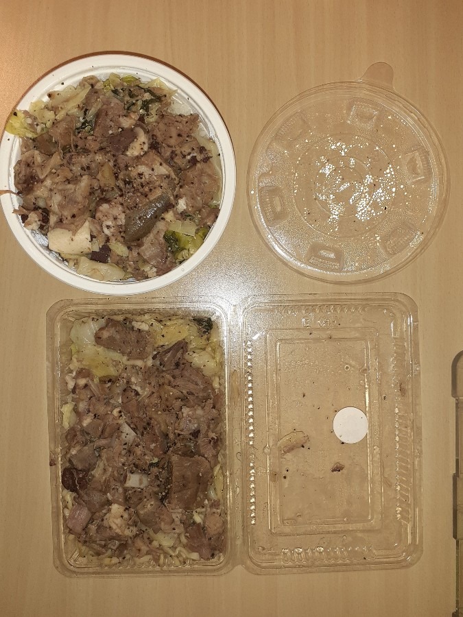 山羊そば、山羊丼　