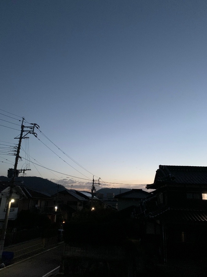 今朝の空