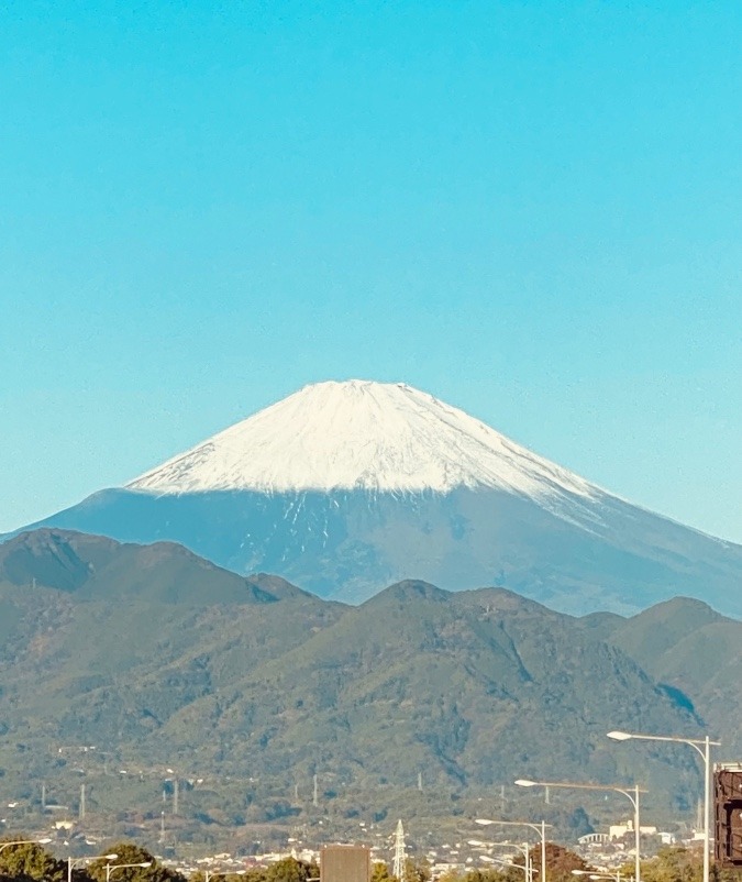 今朝の富士山✨