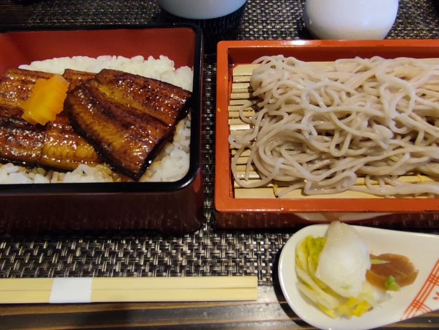 うな重ざる蕎麦🙂