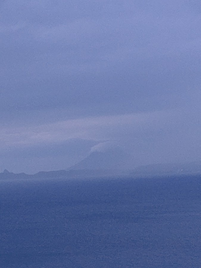 開聞岳🗻雲隠れ