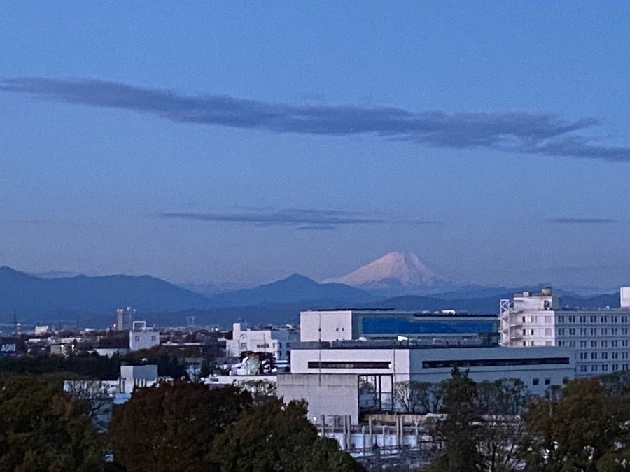 今朝の富士山